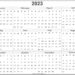 2023 Full Year Printable Calendar Templates