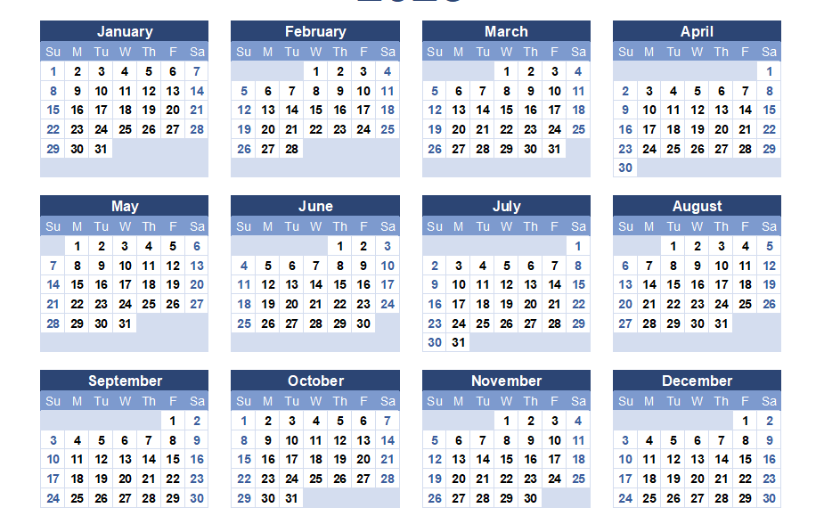 Printable 2023 Calendar With Holidays By Month