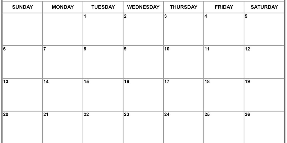 Printable August 2023 Calendar