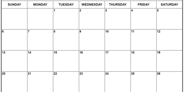 Printable August 2023 Calendar