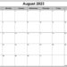 Printable Calendar August 2023