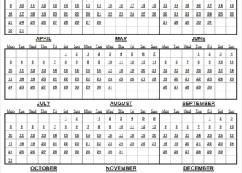 Printable Calendar 2023 Starting Monday