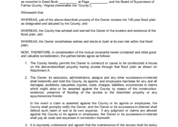 Hold Harmless Agreement Form