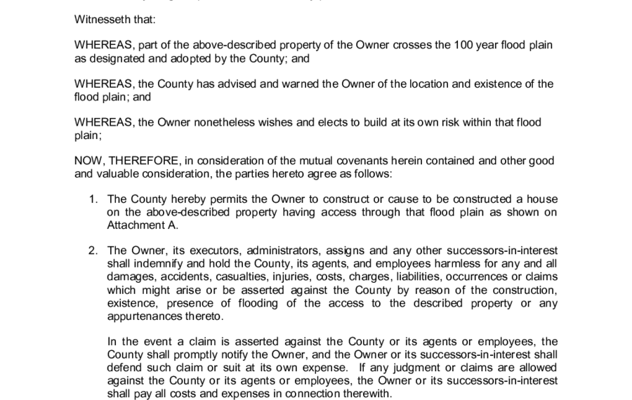 Hold Harmless Agreement Form