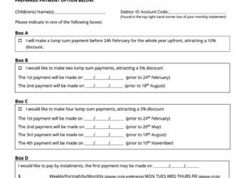 Payment Plan Contract
