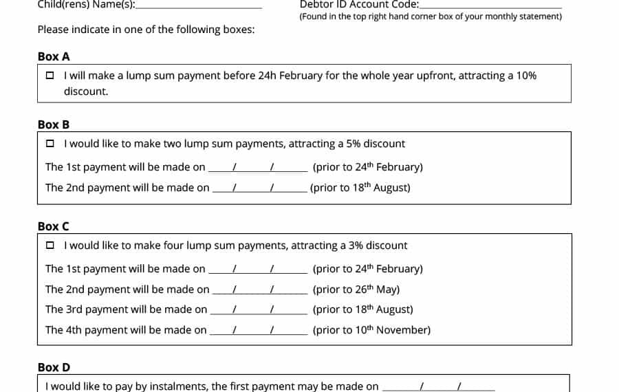 Payment Plan Contract