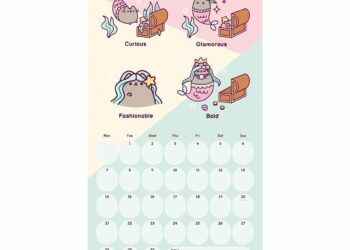 Pusheen Calendar 2023 Printable