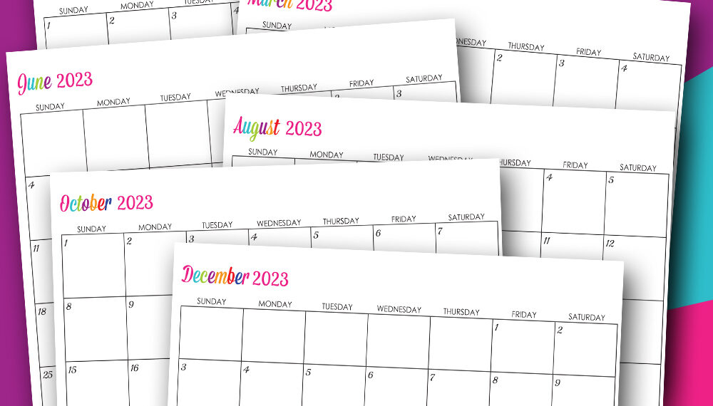 Printable Calendar 2023 Cute