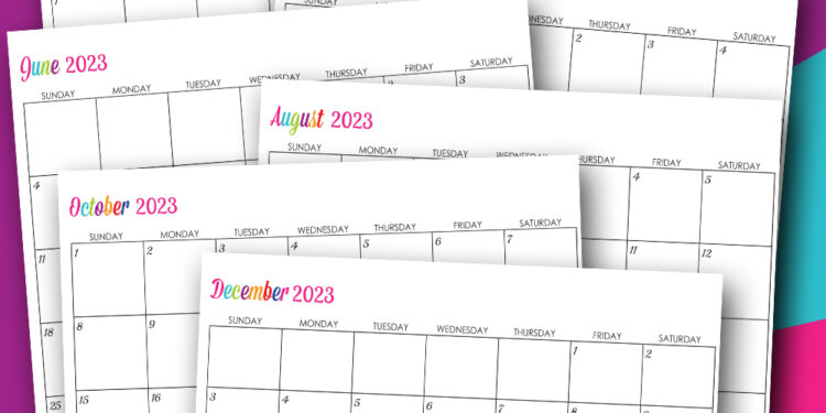 Printable Calendar 2023 Cute