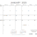 12 Month Printable 2023 Calendar Large