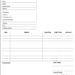 Blank Invoice Template