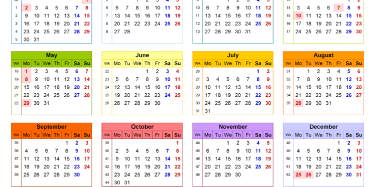 Free Printable 2023 Calendar With Holidays UK