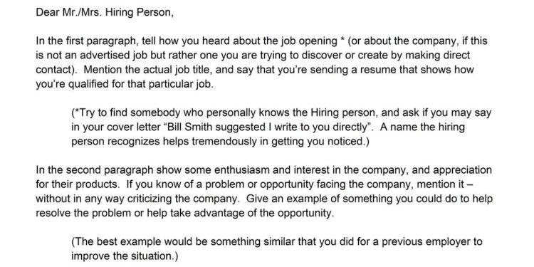 Effective Cover Letter