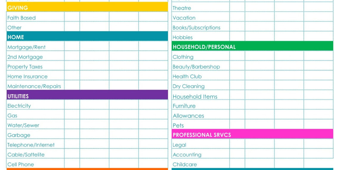 Simple Budget Spreadsheet