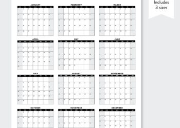 Printable Minimalist Calendar 2023