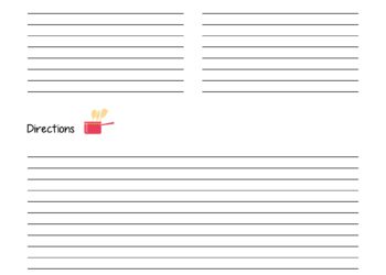 Blank Recipe Template