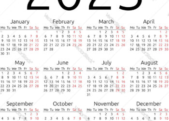 Free Printable Minimalist Calendar 2023