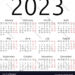 Free Printable Minimalist Calendar 2023