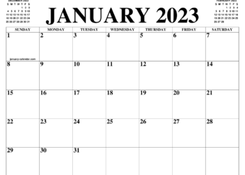 January 2023 Printable Calendar Imom