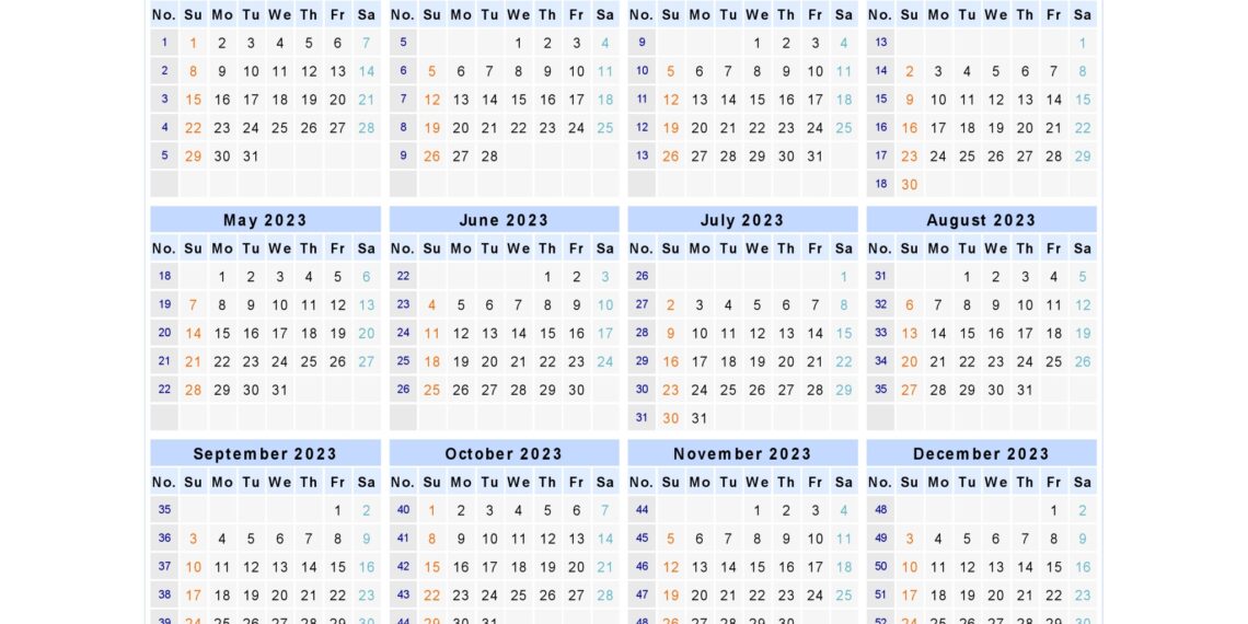 Free Printable 2023 Calendar Templates