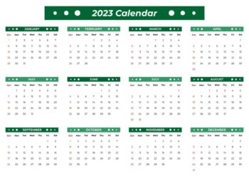 2023 Colorful Monthly Calendar Printable