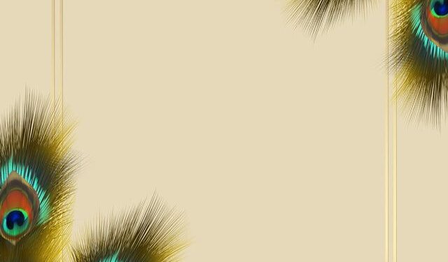 Peacock Invitation Background