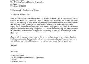 Reference Letter Example