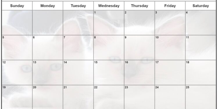 Cute February 2023 Printable Calendar