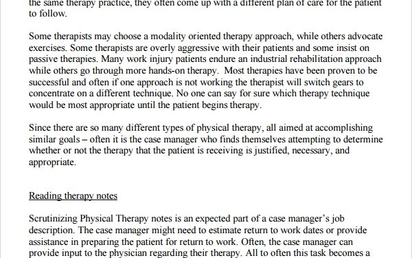 Couples Therapy Progress Note Template