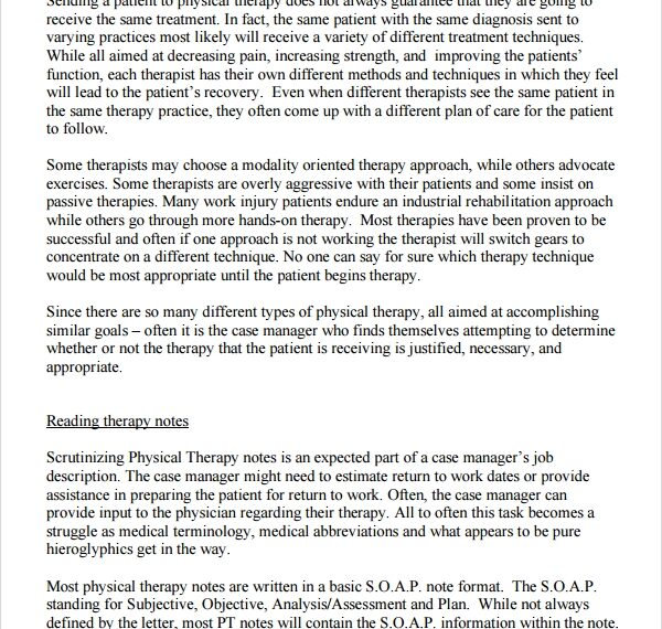 Couples Therapy Progress Note Template