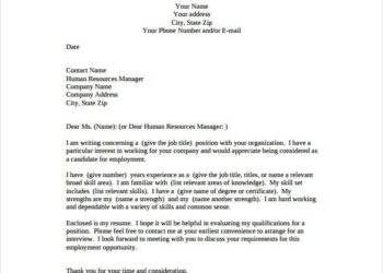 Simple Cover Letter
