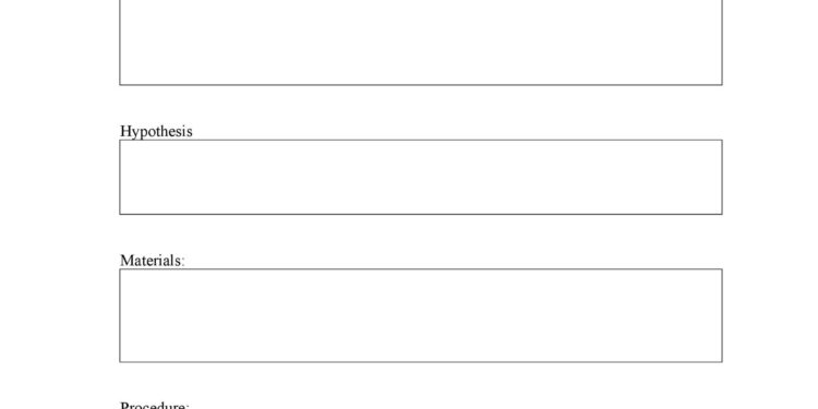 Science Lab Report Template