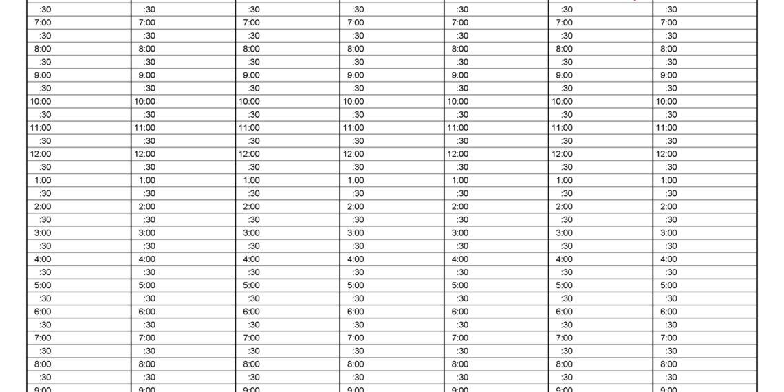Printable Monthly Appointment Calendar 2023 Hourly