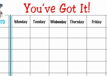 Weekly Behaviour Chart