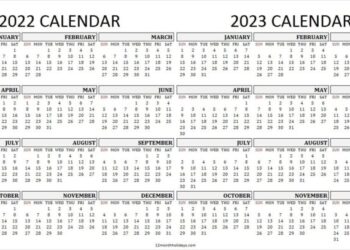 2023 Homeschool Calendar Printable