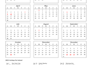 Free Printable Desk Calendar 2023 Templates