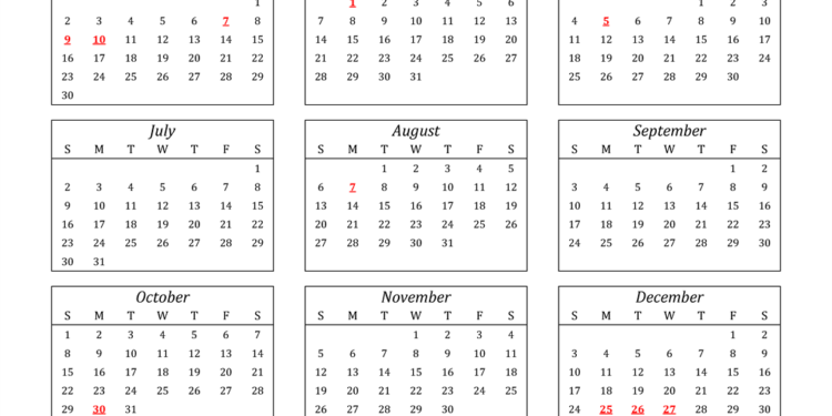 Free Printable Desk Calendar 2023 Templates