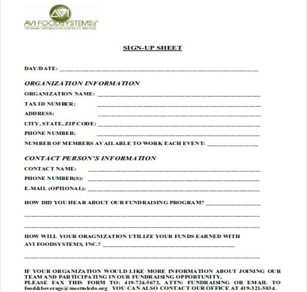 Non Profit Sheet Template