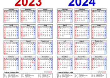 Printable Calendar 2023 And 2024