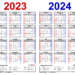 Printable Calendar 2023 And 2024