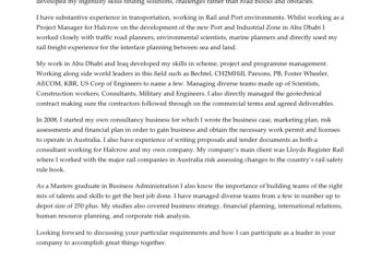 Cover Letter for Environmental Scientist