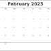 Feb 2023 Printable Calendar Pdf February