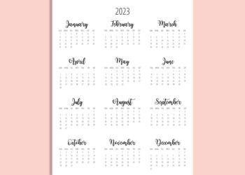 Free Printable Save The Date Calendar 2023 Fun