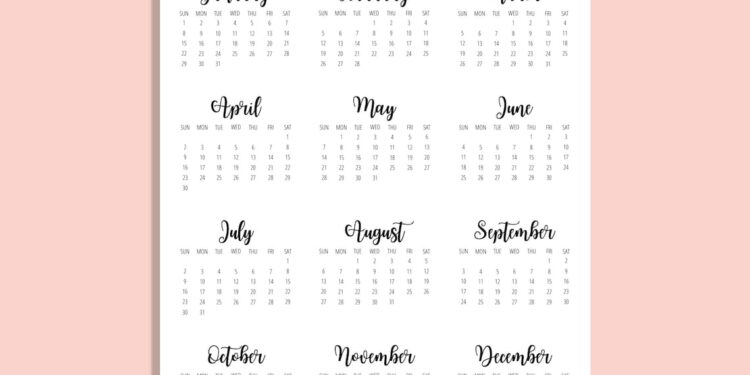 Free Printable Save The Date Calendar 2023 Fun