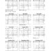 Vertical Printable Calendar 2023 (pdf, word, excel)