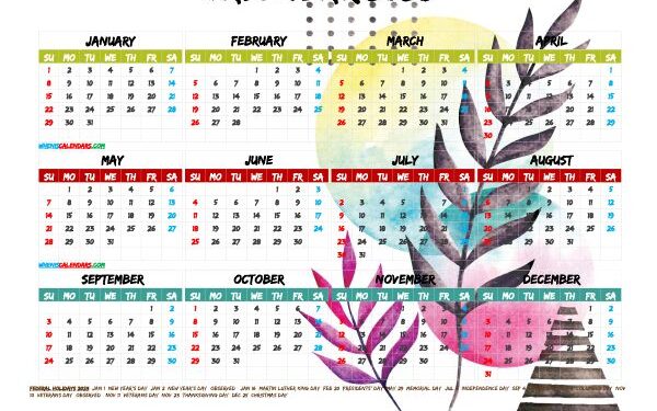 Printable 2023 Coloring Calendar Free