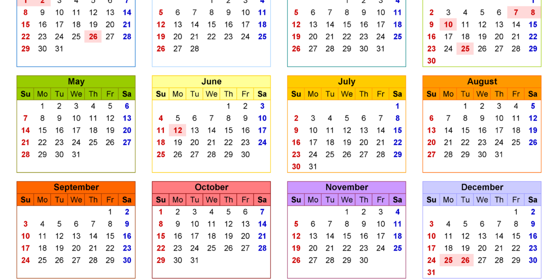 2023 Calendar With Week Numbers Printable Pdf