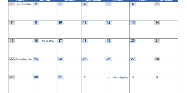 Calendar 2023 Printable Monthly