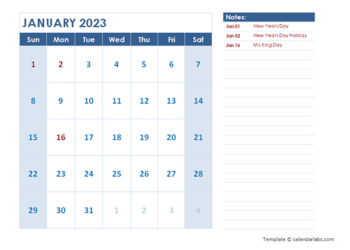 Free Printable Monthly Calendar 2023 Landscape