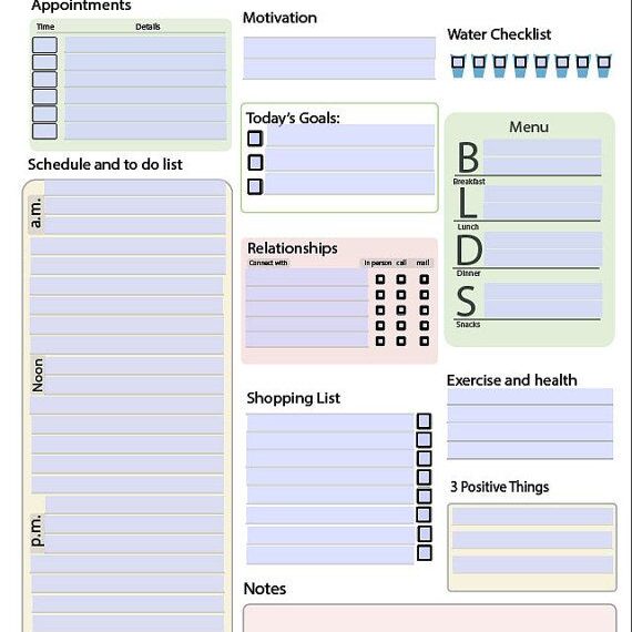 Day Planner Template